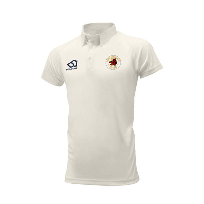 Mens Short Sleeve Cricket Shirt-WOLVEY