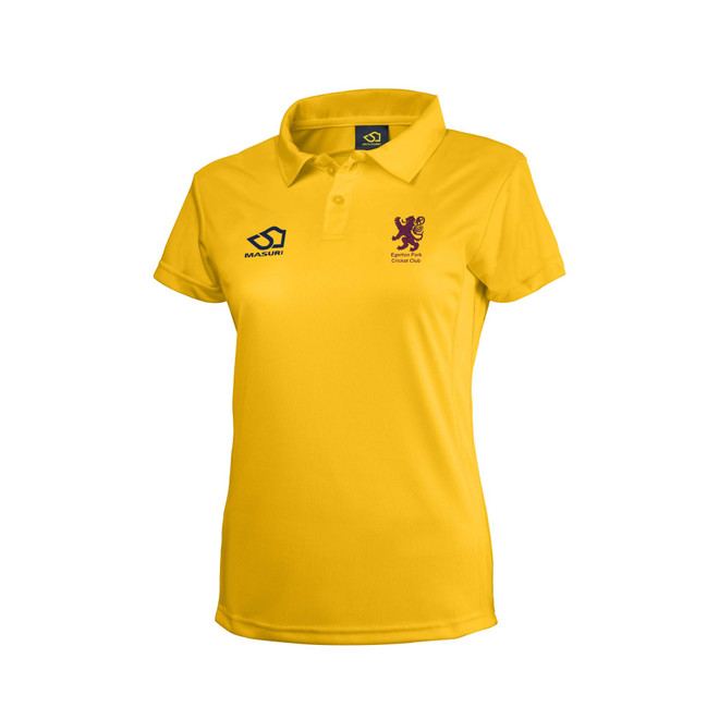 Ladies Short Sleeve Yellow Polo/Playing Shirt-EGPARK