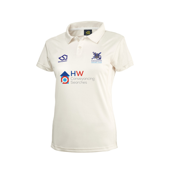 Women Junior Short Sleeve Cricket Shirt-PORTCC