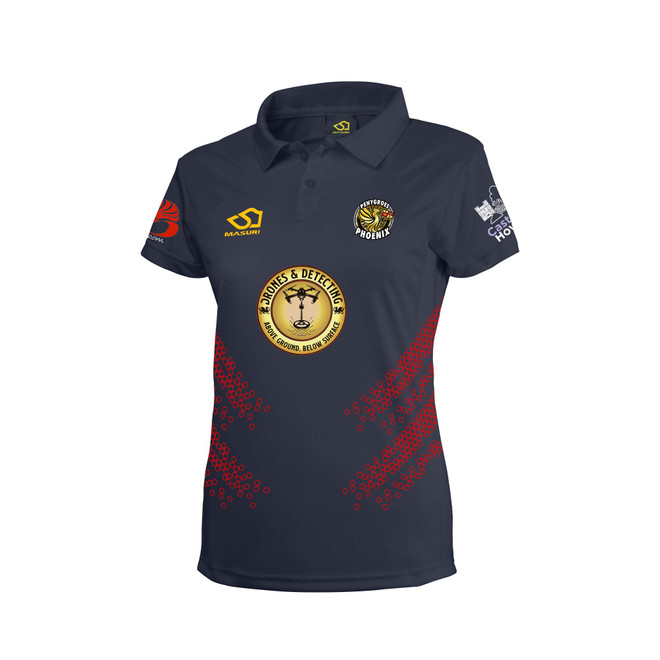 Women's Short Sleeve Coloured Cricket Shirt-PENYG