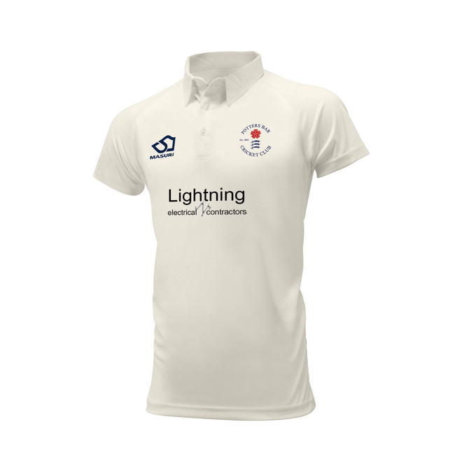 Mens Short Sleeve Cricket Shirt-POTBCC