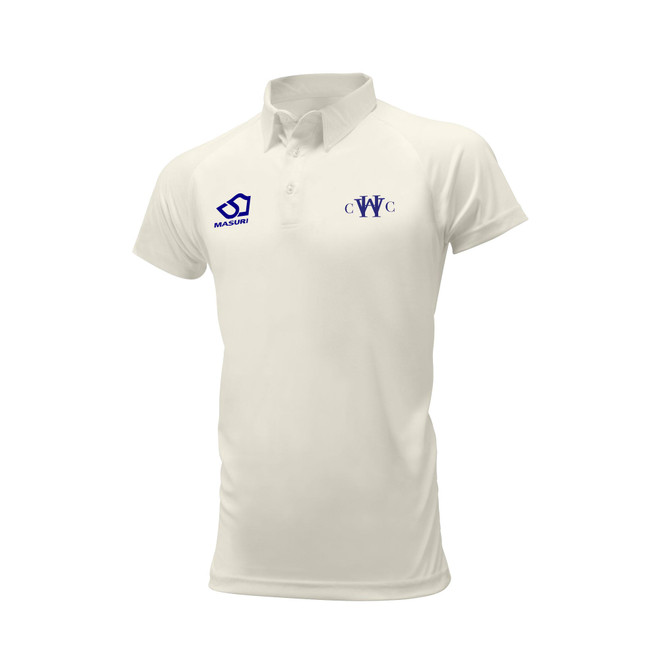 Mens Short Sleeve Cricket Shirt-HAWWCC