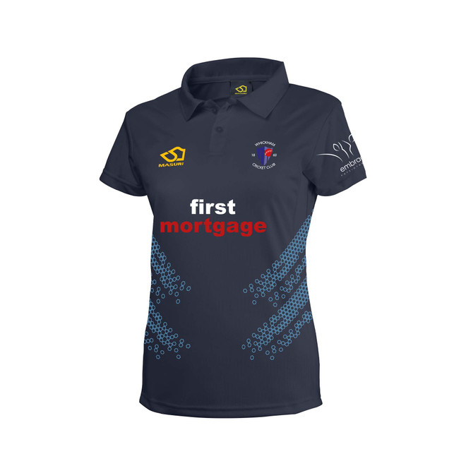 Women's Short Sleeve Coloured Cricket Shirt-WKCC