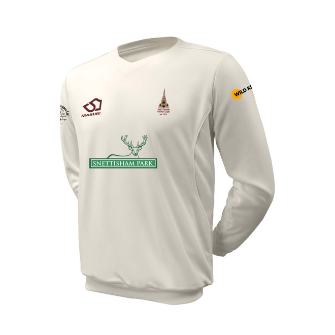 Junior Long Sleeve Cricket Slipover -SNETT