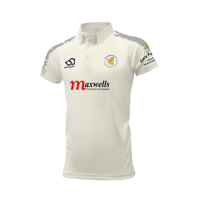 Junior Short Sleeve Cricket Shirt-WEMBDOBundle