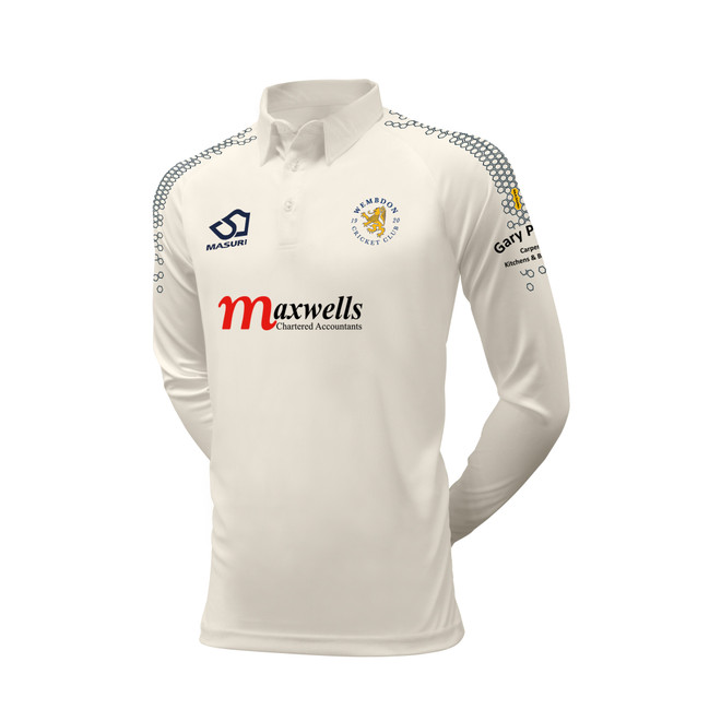 Junior Long Sleeve Cricket Shirt-WEMBDOBundle