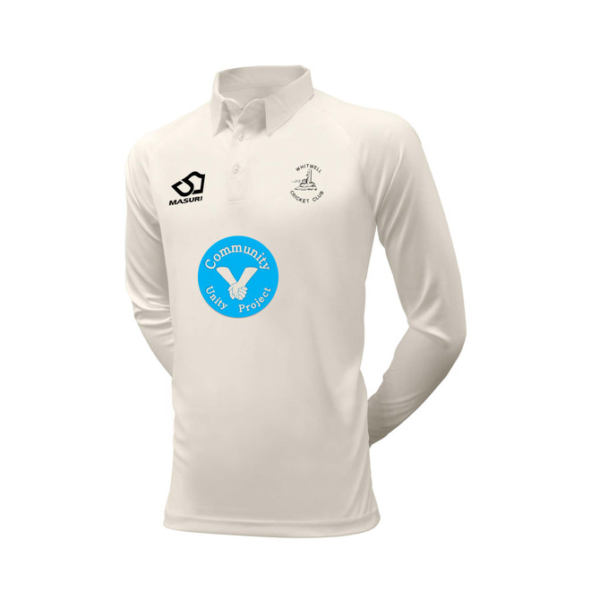 Long Sleeve Cricket Shirt-WHITW