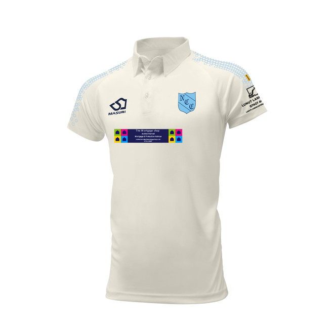 Junior Short Sleeve Cricket Shirt-NELCC