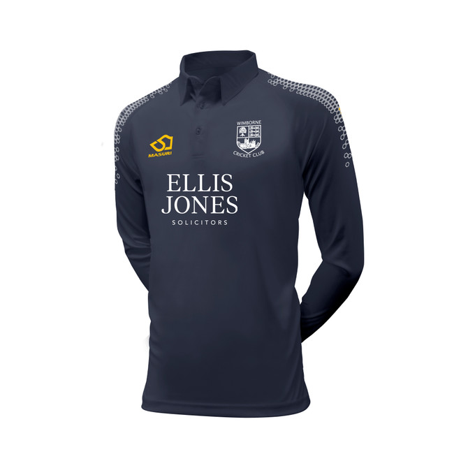 Junior Coloured Long Sleeve Cricket Shirt (Senior Sizing)-WCCC