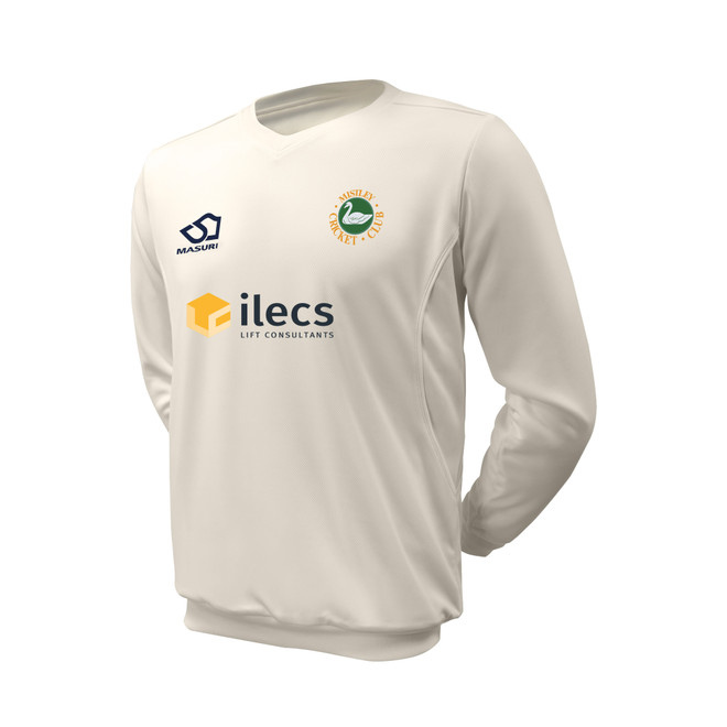 Junior Long Sleeve Cricket Slipover -MISTC