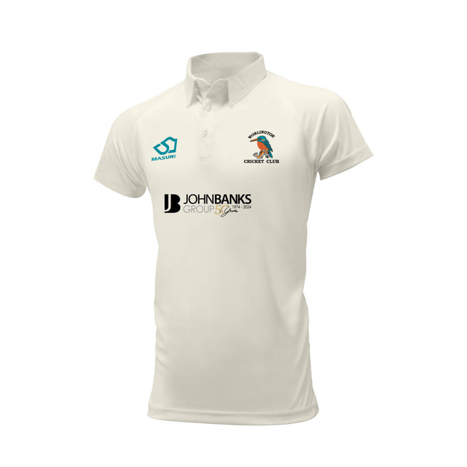Mens Short Sleeve Cricket Shirt-WLINGCC