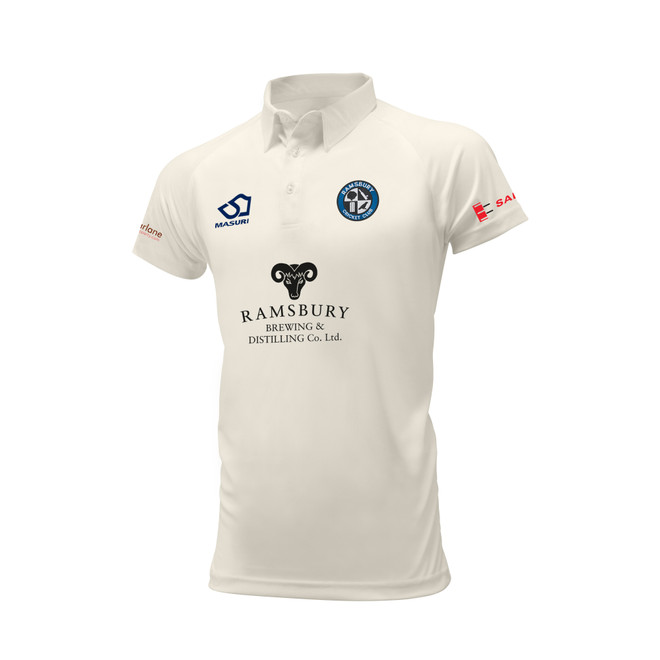 Mens Short Sleeve Cricket Shirt-RAMS