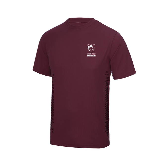 Junior Burgundy Active Training Tee-WTWFC