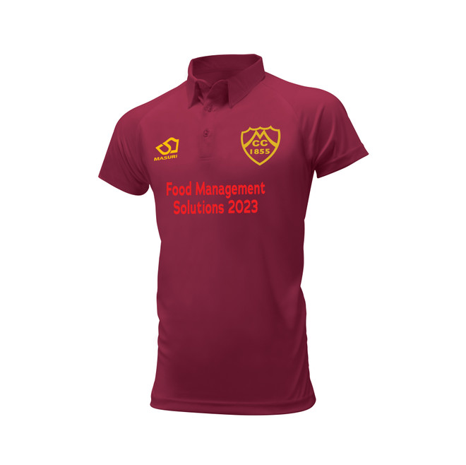 Junior Short Sleeve Coloured Cricket Shirt -MCC