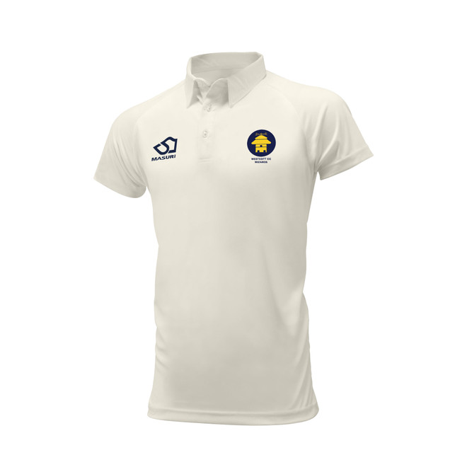 Junior Short Sleeve Cricket Shirt-WESTCOTT