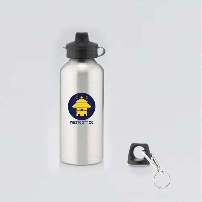 Aluminium Water Bottle with 2 Cap Styles-WESTCOTT