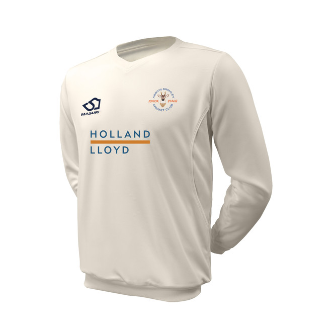 Junior Long Sleeve Cricket Slipover -ABROM