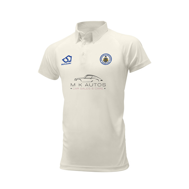 Mens Short Sleeve Cricket Shirt-BASINGBUNDLE