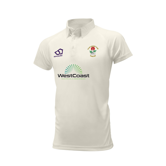 Junior Short Sleeve Cricket Shirt-FYLDE
