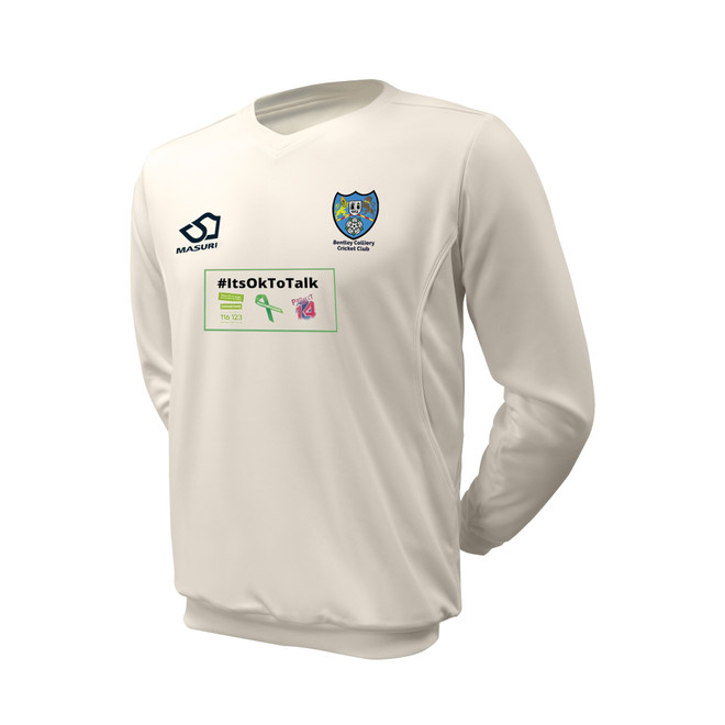Junior Long Sleeve Cricket Slipover -BENCCC1