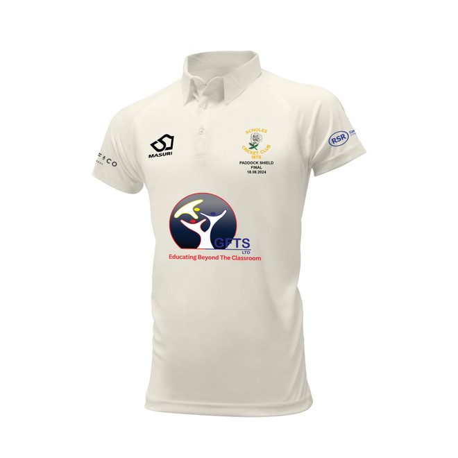 Mens Short Sleeve Cricket Shirt(PADDOCK SHIELD FINAL)-SCHOLES1