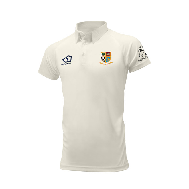 Junior Short Sleeve Cricket Shirt-OLDXAV