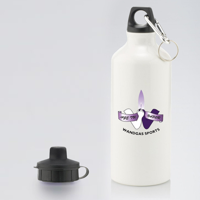 Aluminium Water Bottle with 2 Cap Styles-WANDGAS
