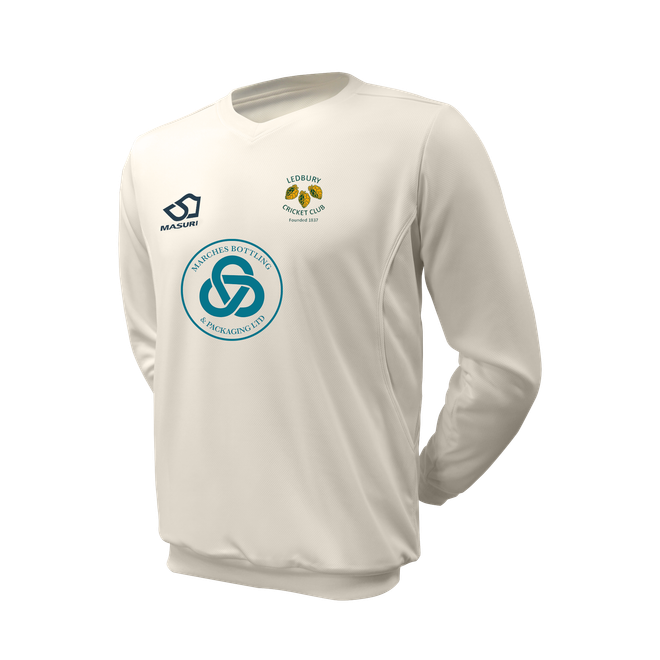 Junior Long Sleeve Cricket Slipover -LEDBU