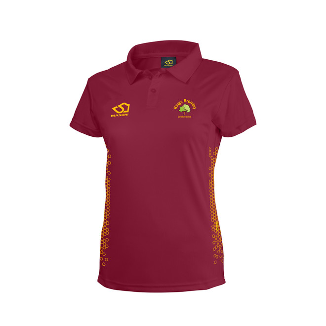 Women's Short Sleeve Coloured Cricket Shirt-KGBR