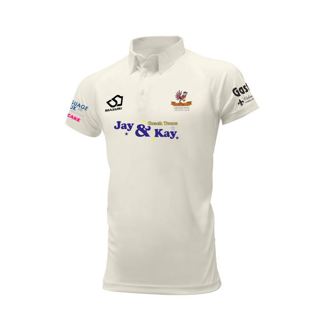 Junior Short Sleeve Cricket Shirt-ORPGN