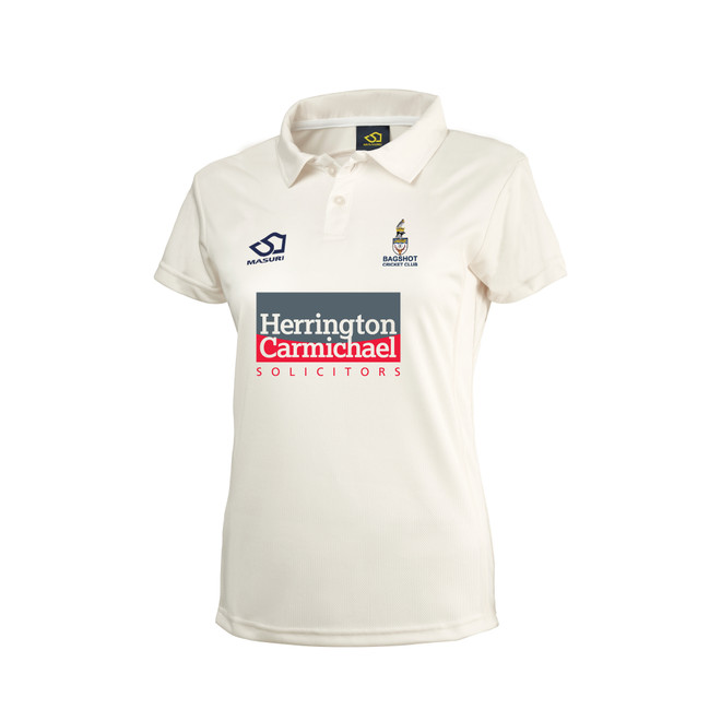 Womans Short Sleeve Cricket Shirt-BAGCC