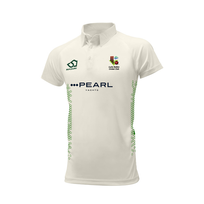 Junior Short Sleeve Cricket Shirt -CMULCC