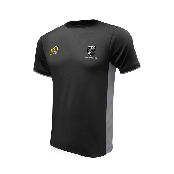 Mens Training Shirt  Black/Grey-HAMHILL