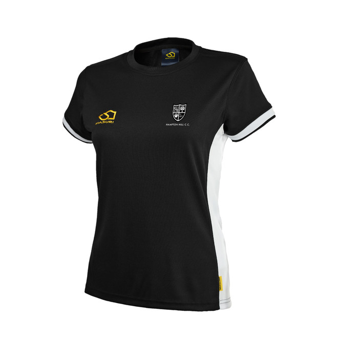Women's Training Shirt Black/White-HAMHILL