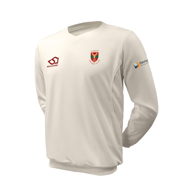 Junior Long Sleeve Cricket Slipover -CANCC
