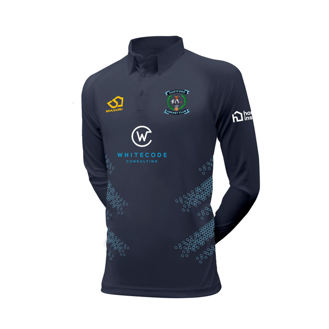 Mens Long Sleeve Coloured Cricket Shirt-DARTF