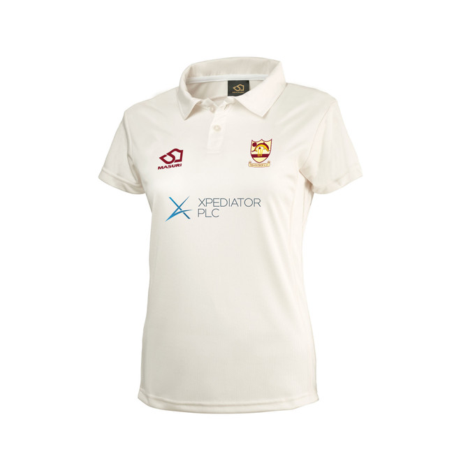 Women's Short Sleeve Cricket Shirt-BRAINBUNDLE