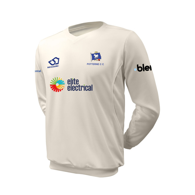 Long Sleeve Cricket Slipover -POTNCC