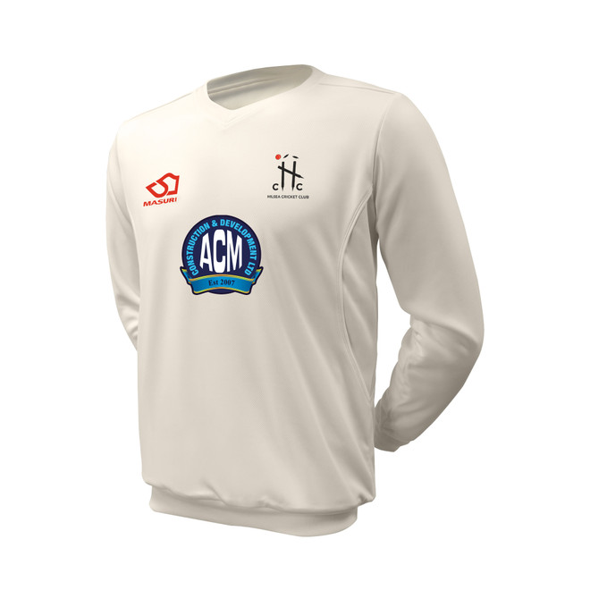Junior Long Sleeve Cricket Slipover -HSEACC