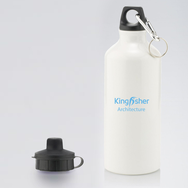 Aluminium Water Bottle with 2 Cap Styles-KGFIT