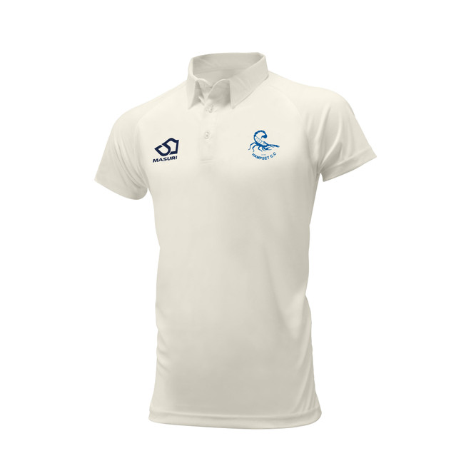 Junior Short Sleeve Cricket Shirt-HAMPS