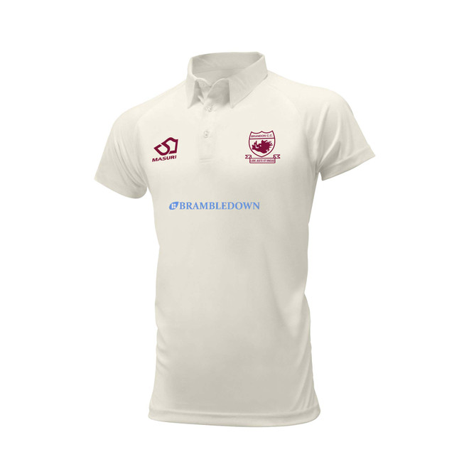 Junior Short Sleeve Cricket Shirt-BRANSCC