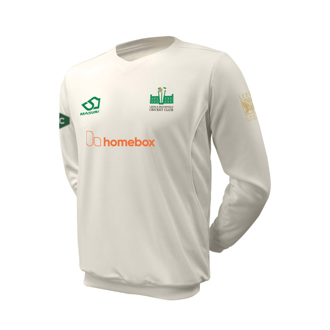 Junior Long Sleeve Cricket Slipover -LBROOM