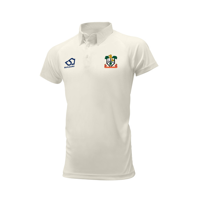 Junior Short Sleeve Cricket Shirt-DUNCBCC