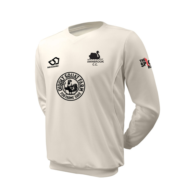 Junior Long Sleeve Cricket Slipover -SWBRK