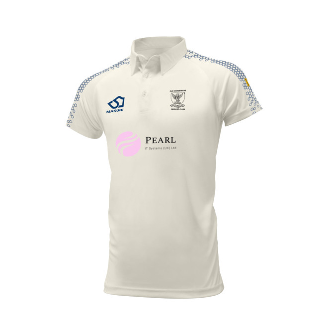 Junior Short Sleeve Cricket Shirt-OCAMCC