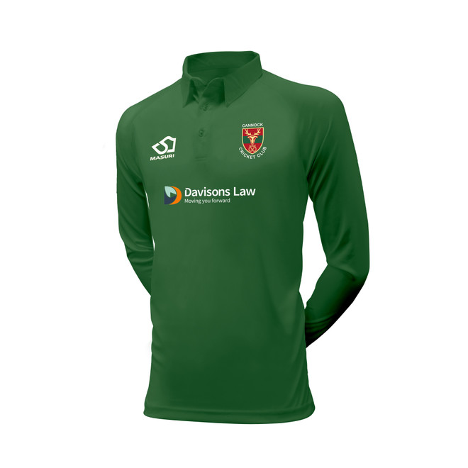 Mens Long Sleeve Coloured Cricket Shirt -CANCC