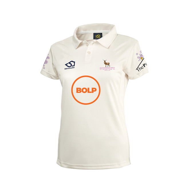 Women's Short Sleeve Cricket Shirt-MANDBCC