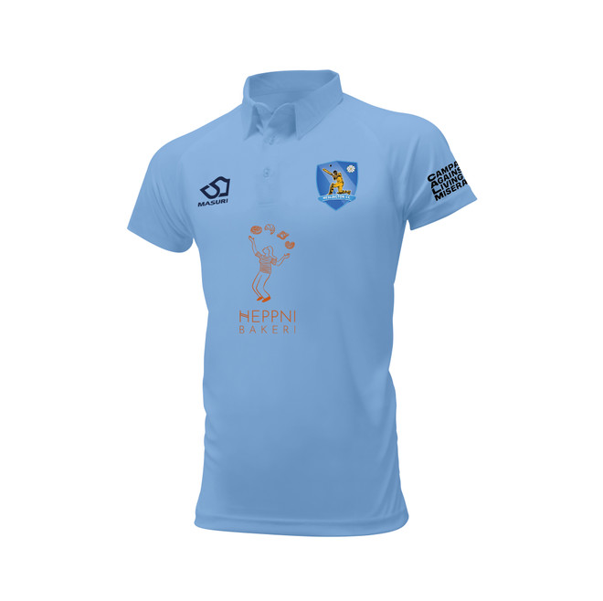 Junior Short Sleeve Coloured Cricket Shirt - HSLG