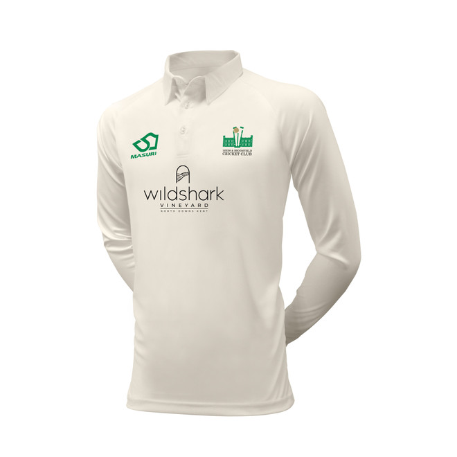 Men's Long Sleeve Cricket Shirt (Adult Size)-LBROOM